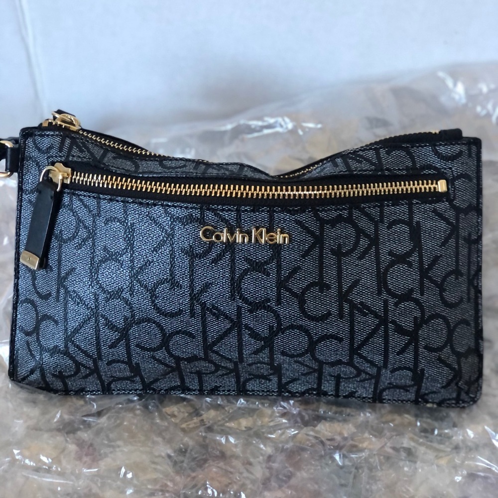 Calvin Klein signature wristlet